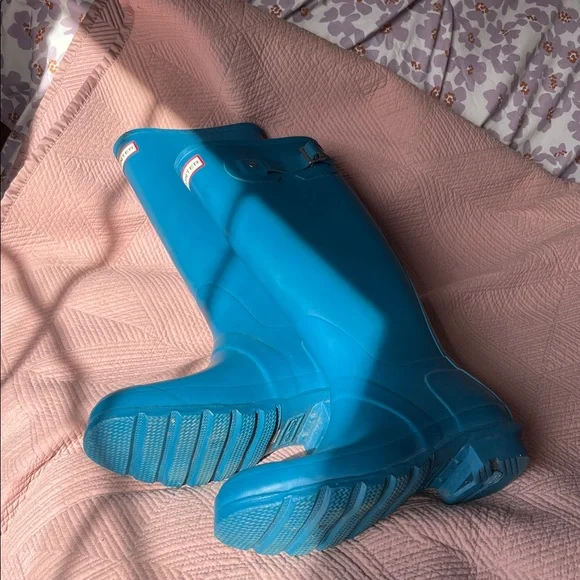 Hunter Vibrant Blue Waterproof Boots - Picture 3 of 7